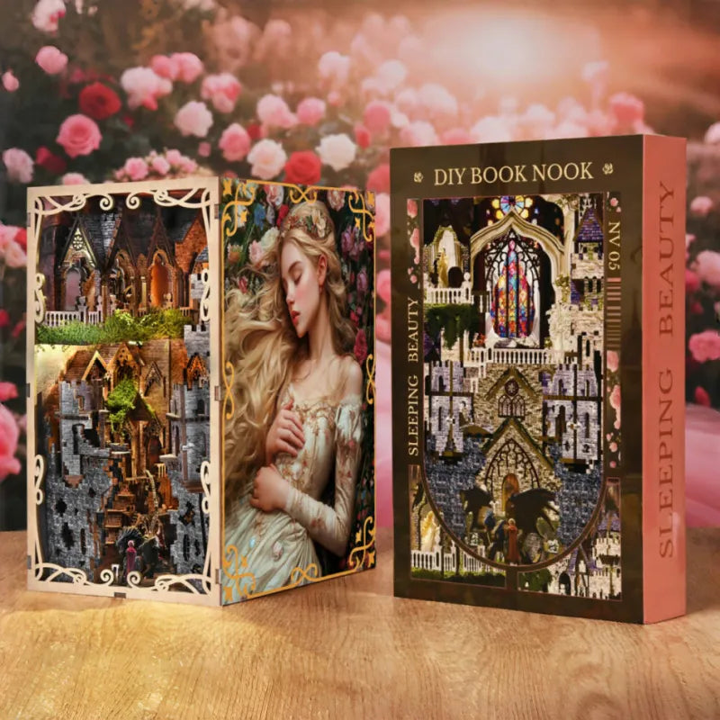 Der Book Nook "Sleeping Beauty" als liebevolles Geburtstagsgeschenk für Frauen.