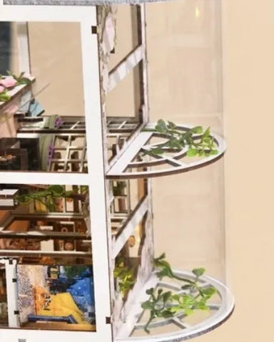 Book Nook Kit - Coffee Garden Gesamtansicht mit detaillierter Szenerie