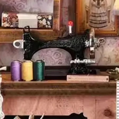 Book Nook Kit - Lily Sewing Shop Gesamtansicht mit detaillierter Szenerie