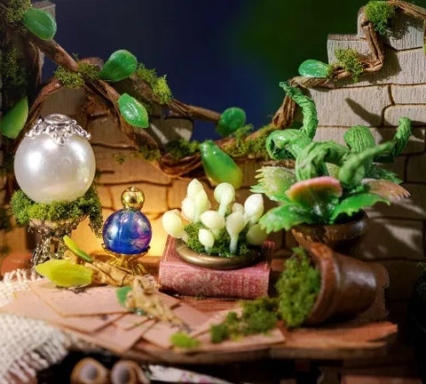 Miniature House - Magic Workshop Gesamtansicht mit detaillierter Szenerie