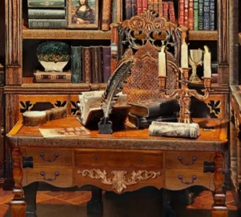 Miniatur Haus - Time Book House mit Touch-Switch-Lichtfunktion