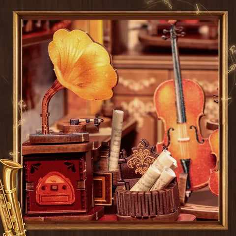 Miniature Haus - Bach Strings Gesamtansicht mit detaillierter Szenerie