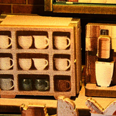 Miniature House - Bear Restaurant Gesamtansicht mit detaillierter Szenerie