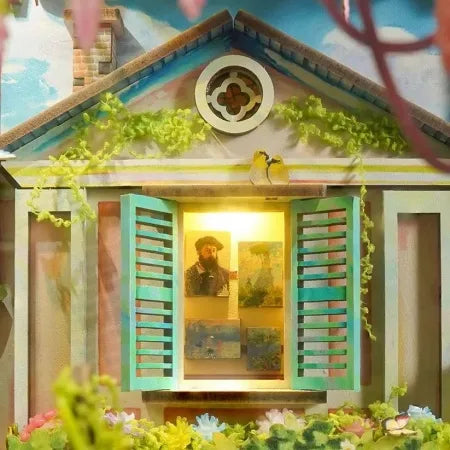 Detailansicht eines dekorativen Elements im Book Nook - Giverny Garden mit feinen Details