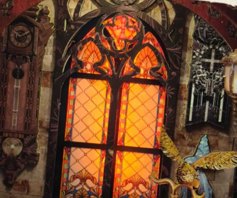 Detailansicht eines dekorativen Elements im Book Nook - Harry Potter mit feinen Details