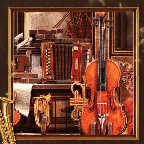 Detailansicht eines dekorativen Elements im Miniature Haus - Bach Strings mit feinen Details