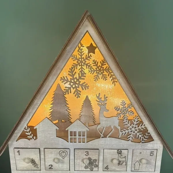 Detailansicht eines dekorativen Elements im Basel Adventskalender mit feinen Details