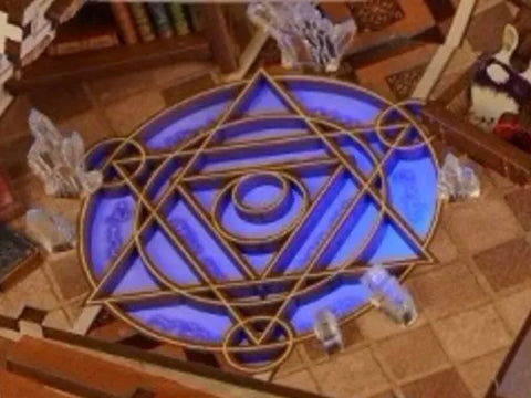 Detailansicht eines dekorativen Elements im Book Nook - Magical Library mit feinen Details
