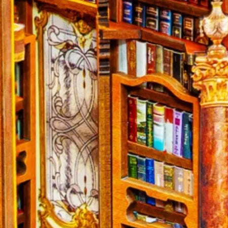 Book Nook - Monastery Library Gesamtansicht mit detaillierter Szenerie