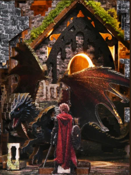 Detailansicht eines dekorativen Elements im Book Nook - Sleeping Beauty mit feinen Details