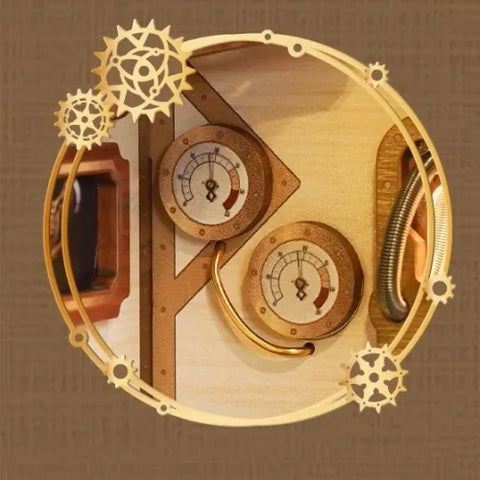 Nahaufnahme des Book Nook - Magical Library mit reichhaltigen Details