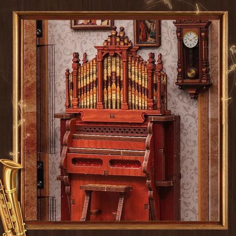 Miniature Haus - Bach Strings mit Touch-Switch-Lichtfunktion