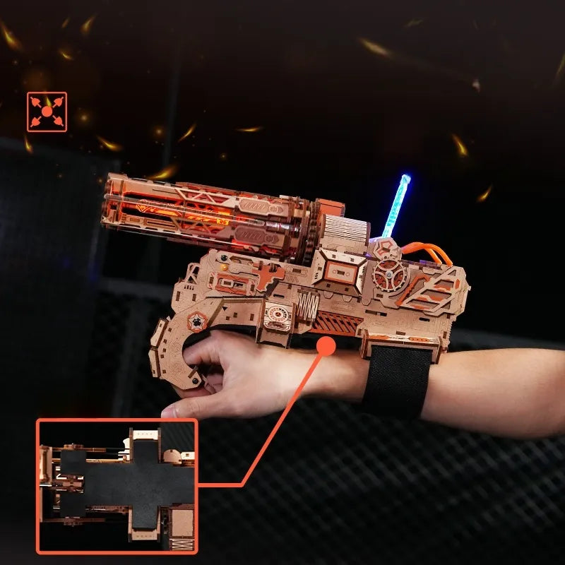 Nahaufnahme des 3D Puzzle - Burning Cyclone mit reichhaltigen Details
