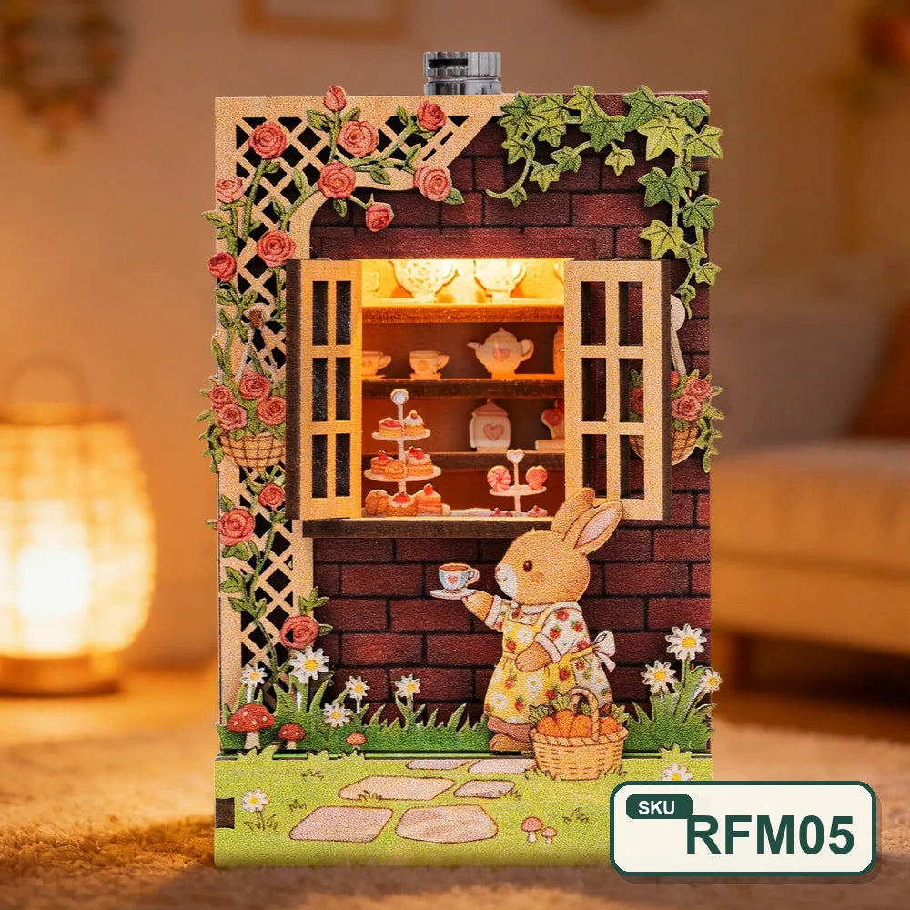 3D Holzpuzzle - Serie Märchenhafte Straßenecke | Kühlschrankmagnet