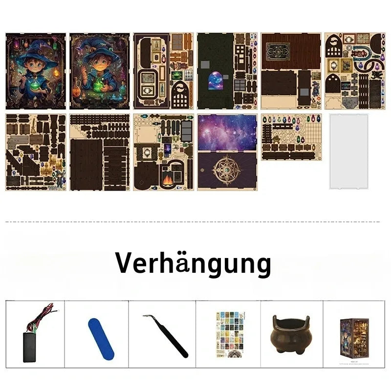 Komponenten des Book Nook - Alchemy Master