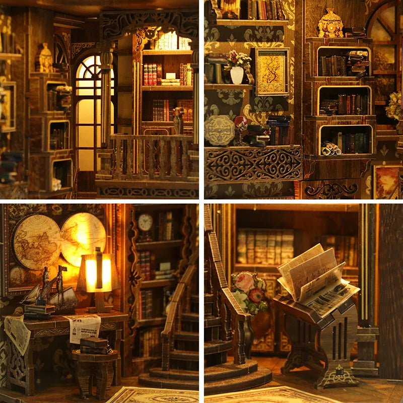 Detailansicht eines dekorativen Elements im Book Nook - Ancient Book Collection Room mit feinen Details