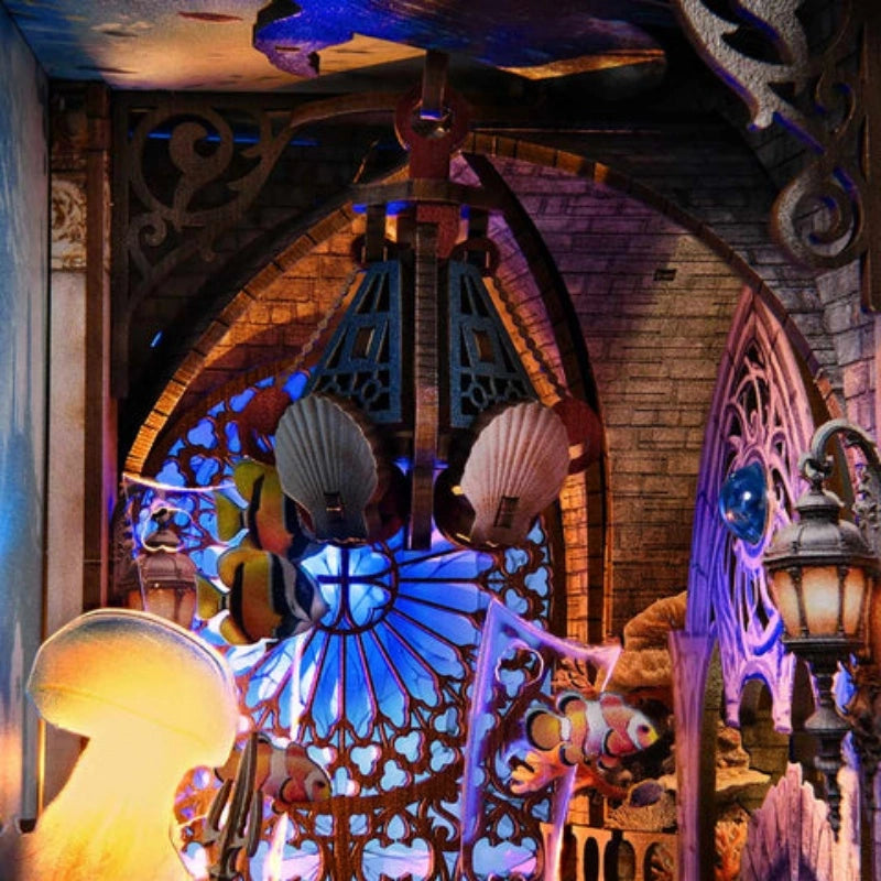 Nahaufnahme des Book Nook - Atlantis mit reichhaltigen Details