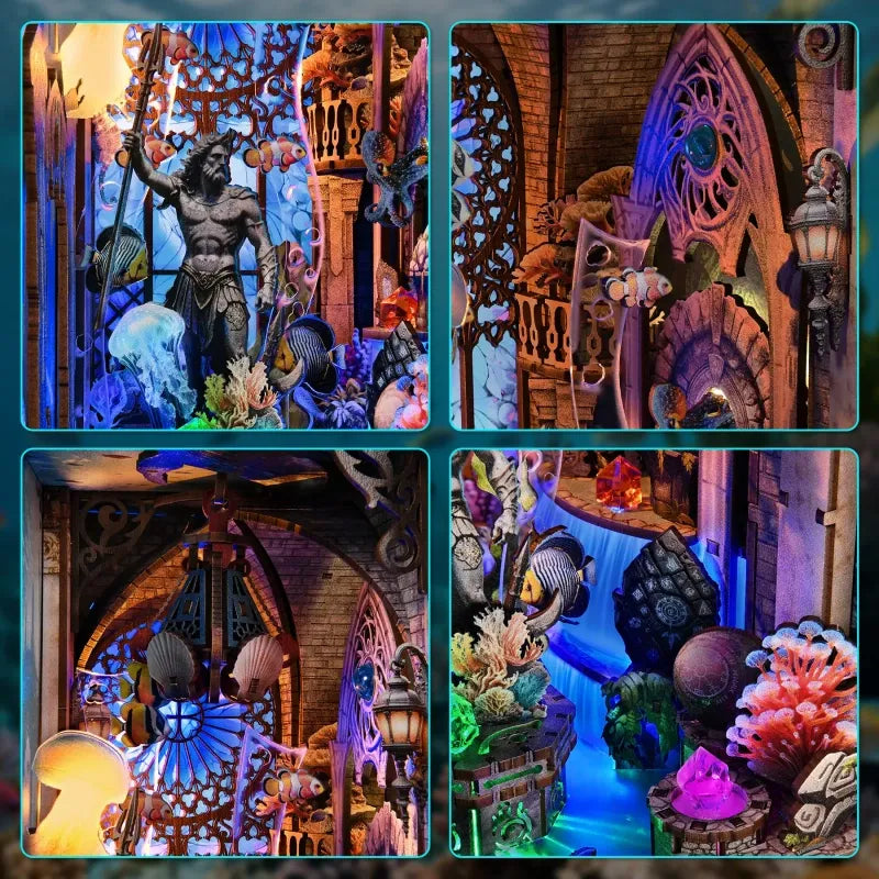 Detailansicht eines dekorativen Elements im Book Nook - Atlantis mit feinen Details