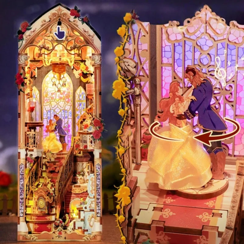 Book Nook - Beast And Beauty Gesamtansicht mit detaillierter Szenerie