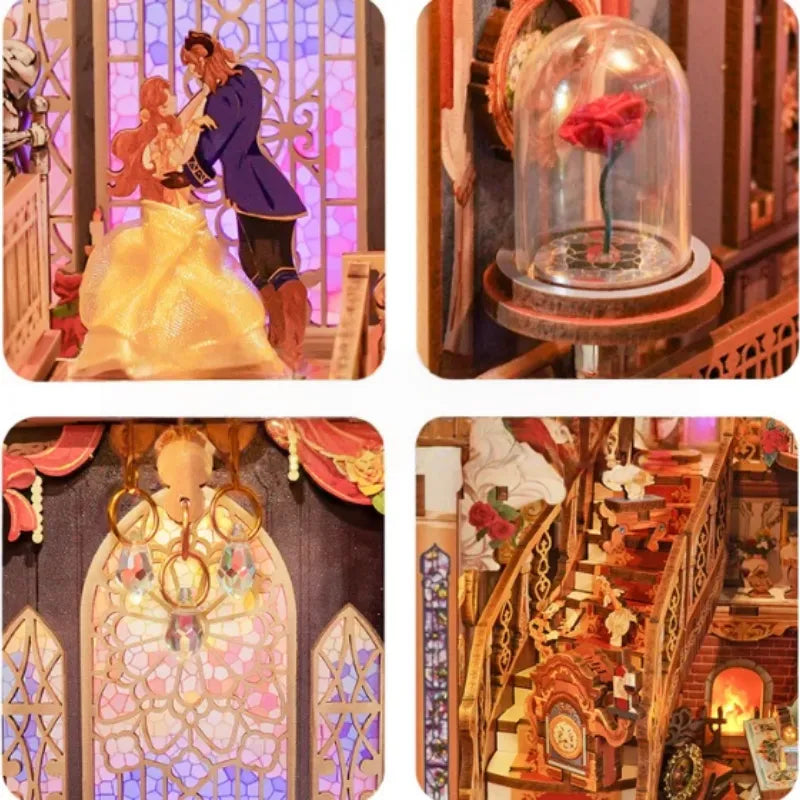 Detailansicht eines dekorativen Elements im Book Nook - Beast And Beauty mit feinen Details