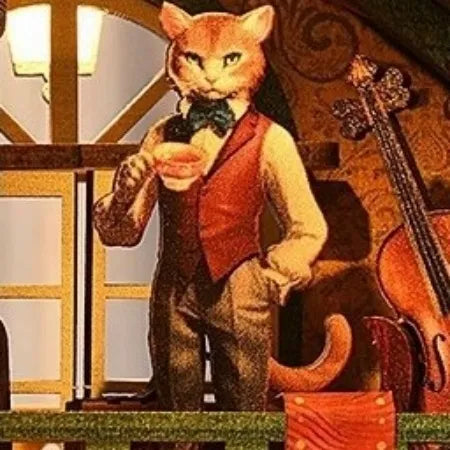 Book Nook - Cat Affairs Bureau Gesamtansicht mit detaillierter Szenerie