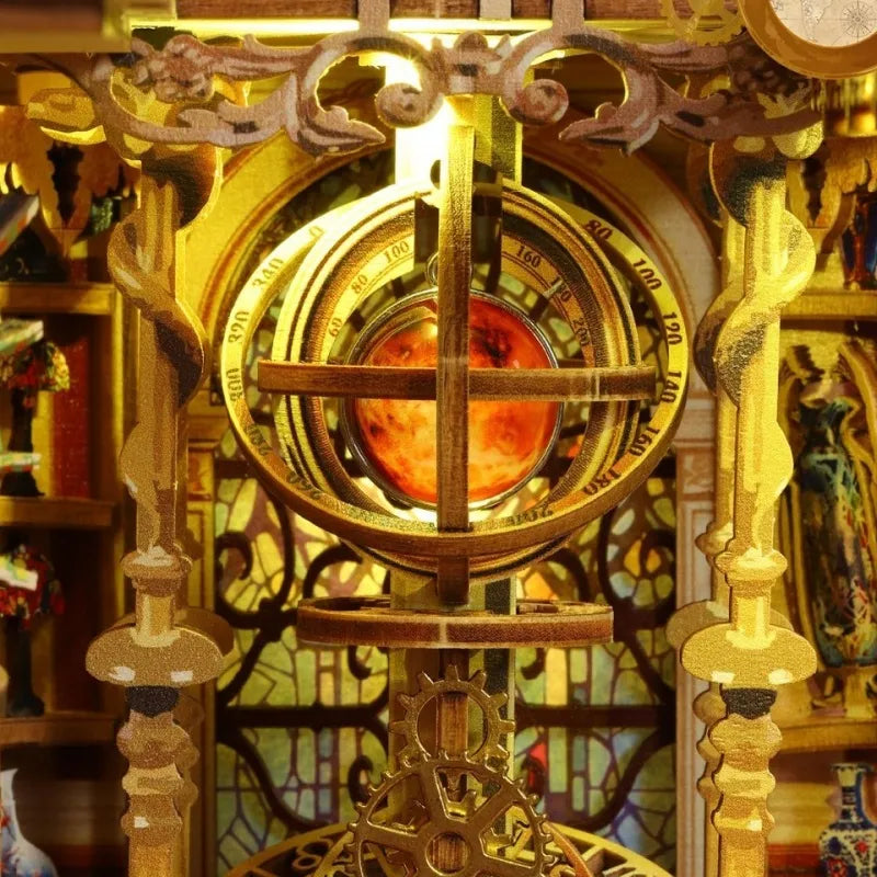 Nahaufnahme des Book Nook - Century Museum mit reichhaltigen Details