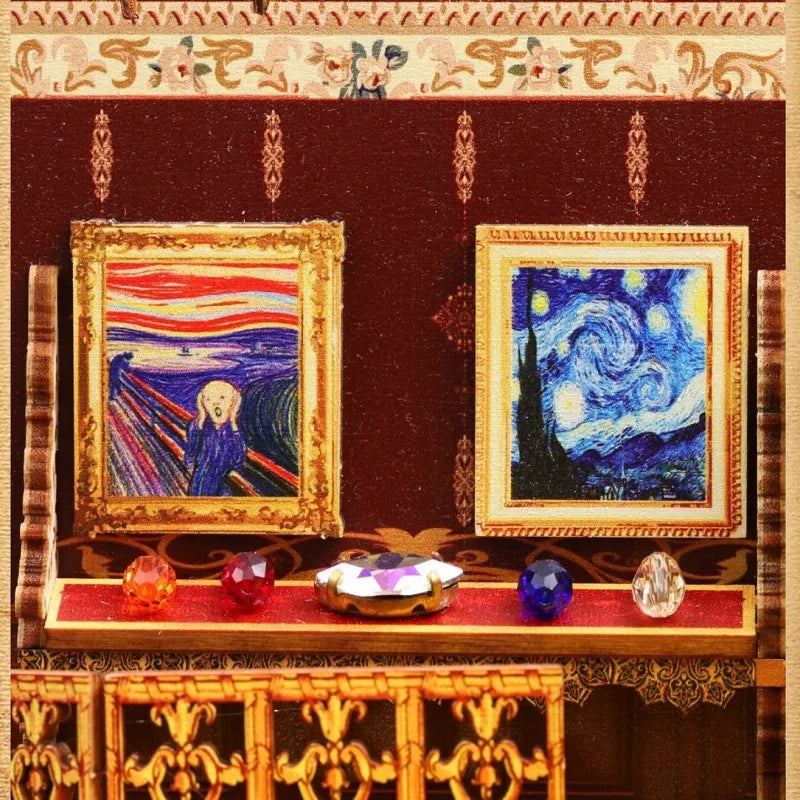 Nahaufnahme des Book Nook - Century Museum mit reichhaltigen Details