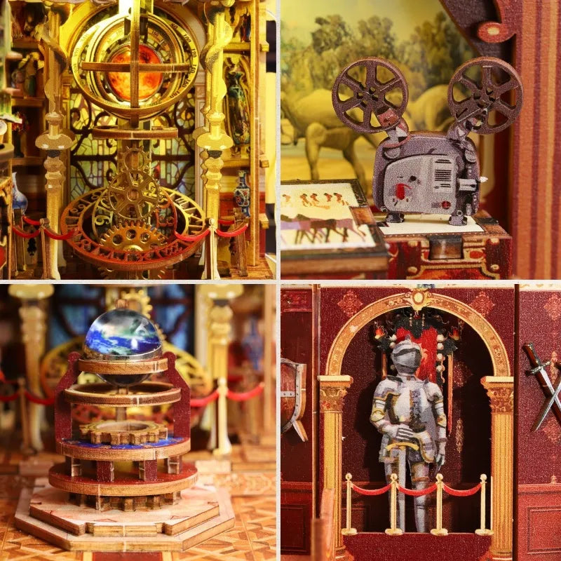 Detailansicht eines dekorativen Elements im Book Nook - Century Museum mit feinen Details