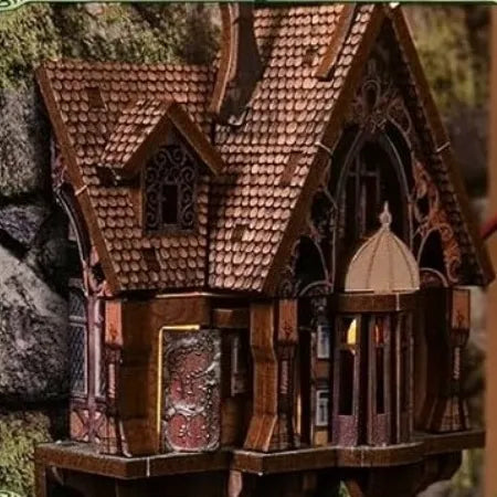 Book Nook - Down The Rabbit-Hole Alice in Wonderland Gesamtansicht mit detaillierter Szenerie
