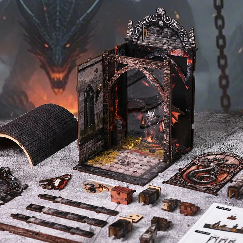 Book Nook Fourth Wing - Dragons Treasure Labyrinth