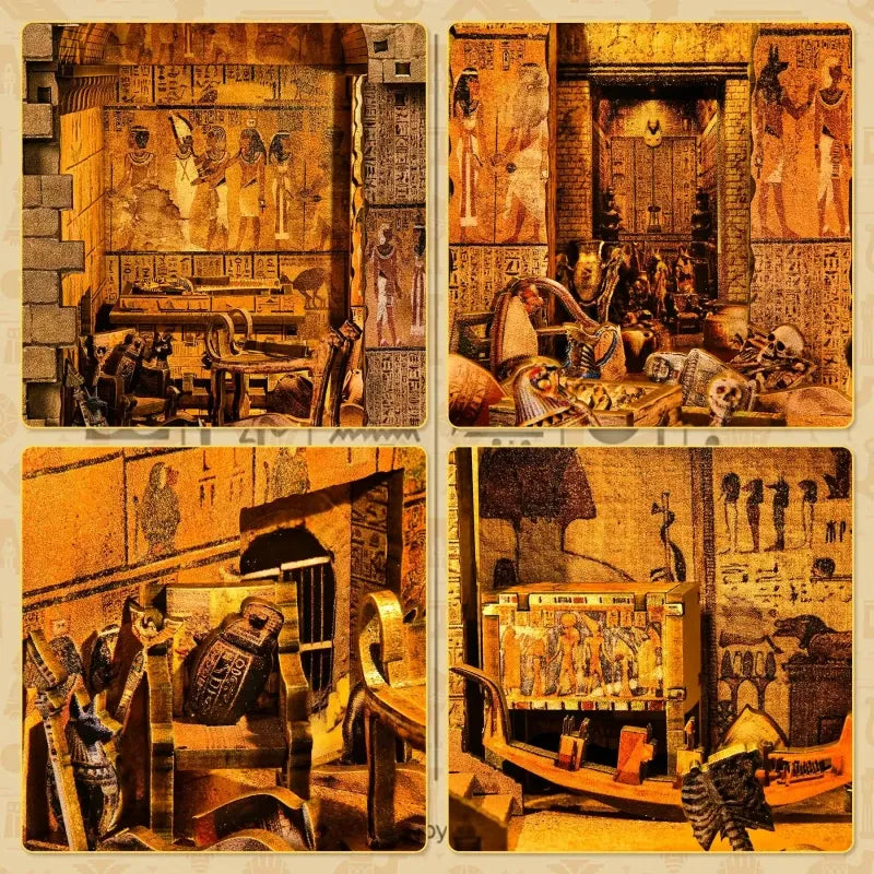 Detailansicht eines dekorativen Elements im Book Nook - Egyptian Pharaoh's Tomb mit feinen Details