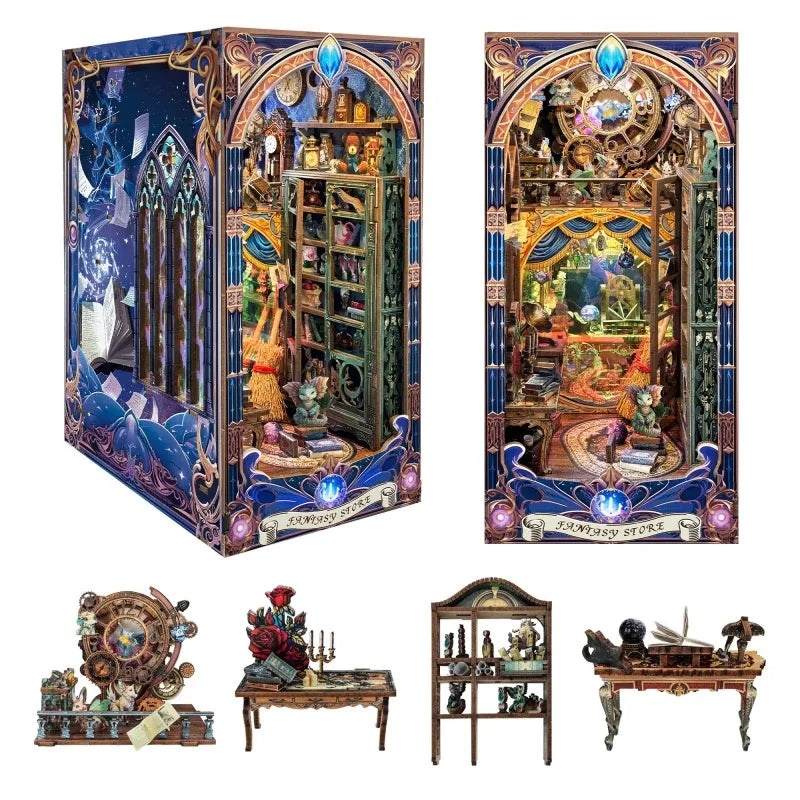 Komponenten des Book Nook - Fantasy Store