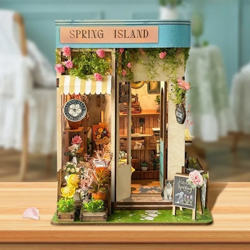 Book Nook - Florist's On Spring Island Gesamtansicht mit detaillierter Szenerie