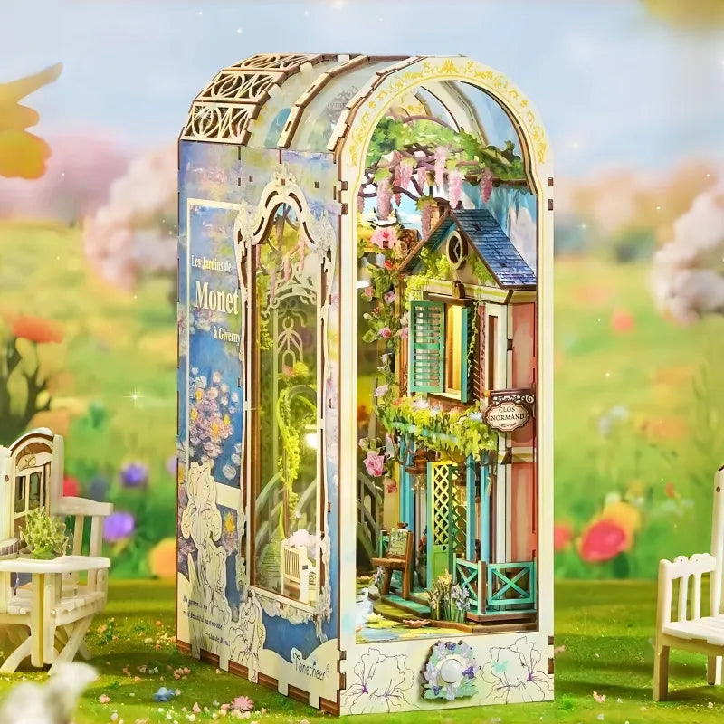 Book Nook - Giverny Garden Gesamtansicht mit detaillierter Szenerie