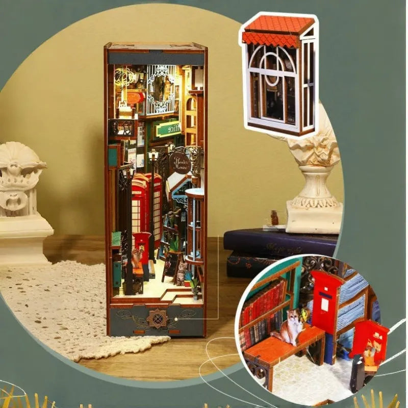 Nahaufnahme des Book Nook - Island Holiday mit reichhaltigen Details