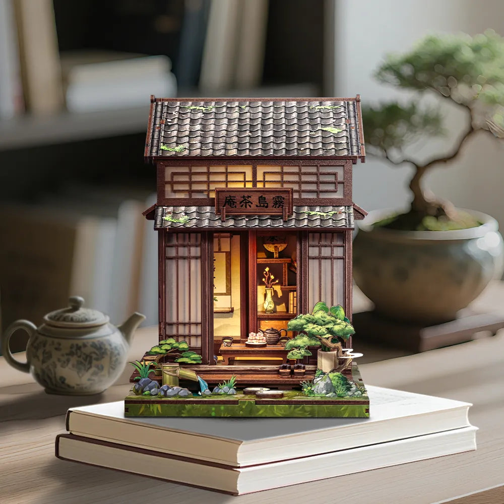 Book Nook - Kirishima Cha-an Gesamtansicht mit detaillierter Szenerie