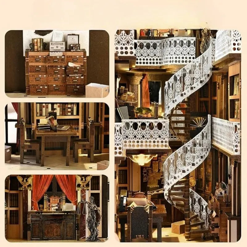Detailansicht eines dekorativen Elements im Book Nook - Law Library mit feinen Details