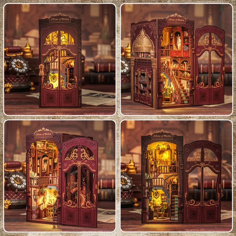 Geschenkverpackung des Book Nook - Library of Wisdom für Sammler und als ideales Geschenk