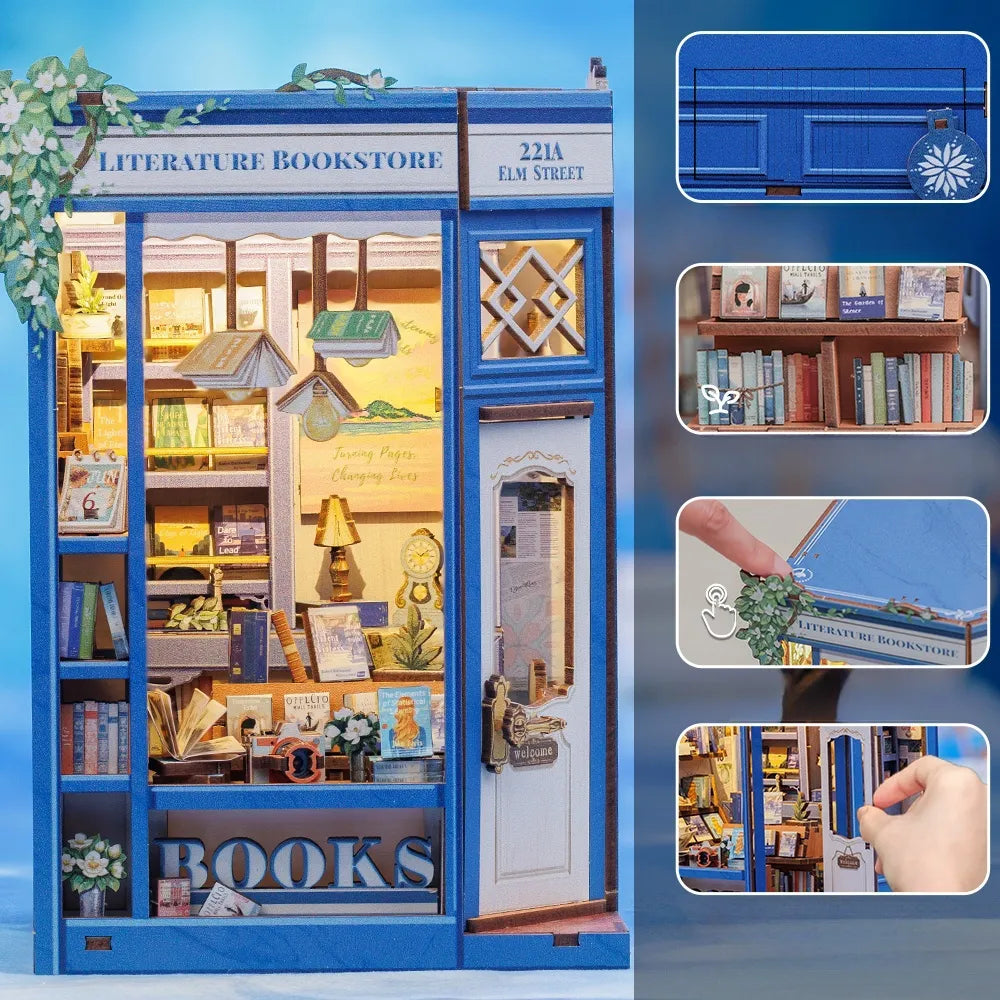 Detailansicht eines dekorativen Elements im Book Nook - Literature Bookstore mit feinen Details