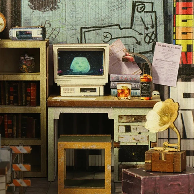 Detailansicht eines dekorativen Elements im Book Nook - Military Base mit feinen Details