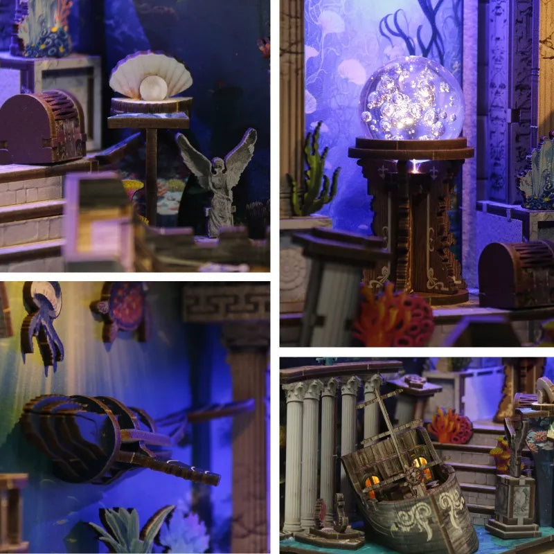 Detailansicht eines dekorativen Elements im Book Nook - Riddle on the Seabed mit feinen Details