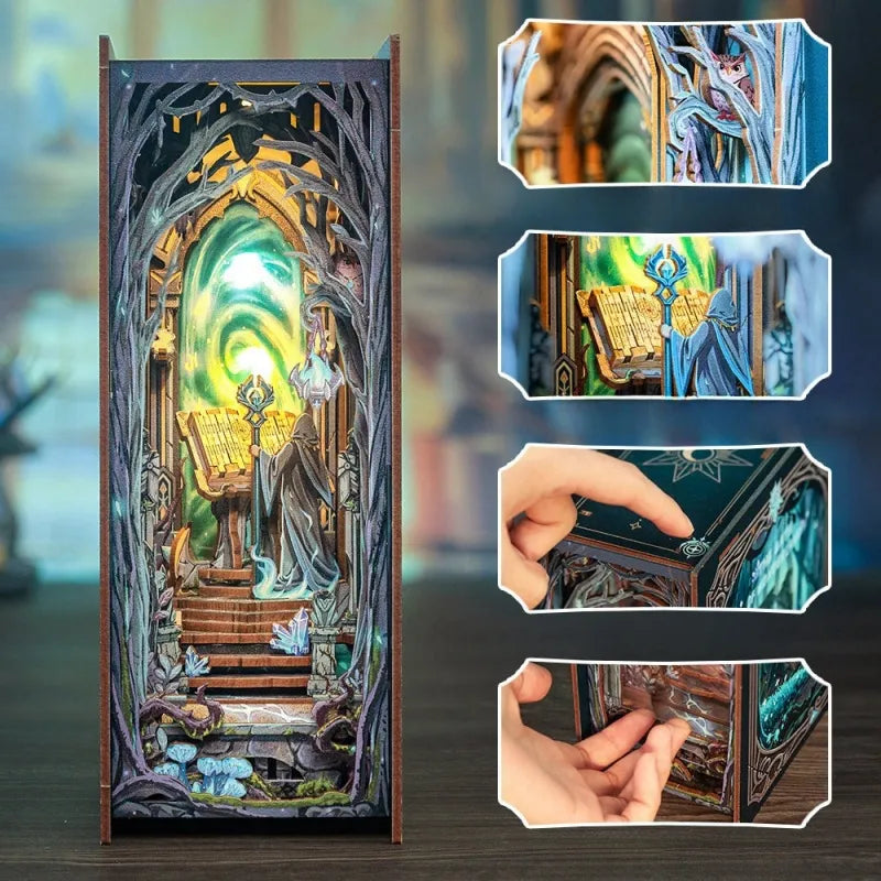 Detailansicht eines dekorativen Elements im Book Nook - The Gate of Wonderland mit feinen Details