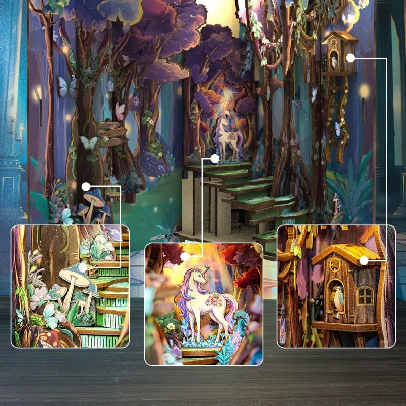 Detailansicht eines dekorativen Elements im Book Nook - The Grace of The Forest mit feinen Details