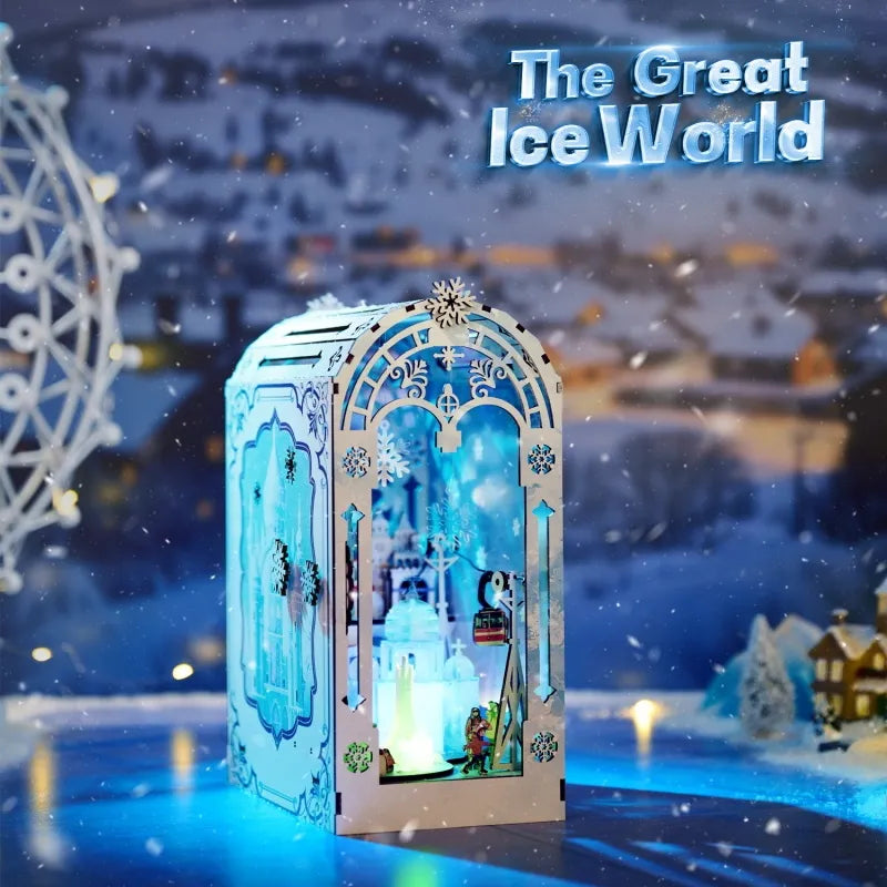 Book Nook - The Great Ice World Gesamtansicht mit detaillierter Szenerie