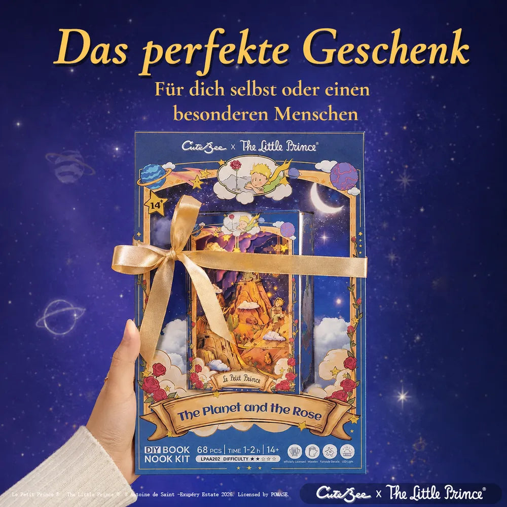 Illustrierte Geschenkbox der offiziell lizenzierten Der-kleine-Prinz-Edition