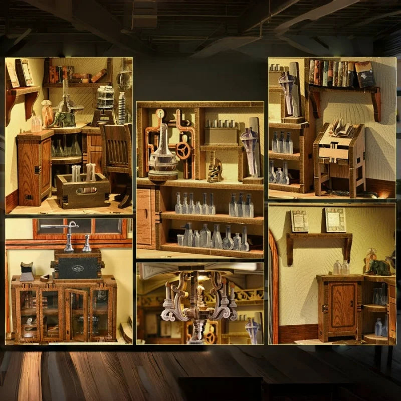 Detailansicht eines dekorativen Elements im Book Nook - The Radium Lady mit feinen Details
