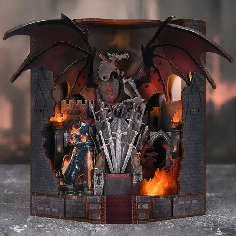 Book Nook - Throne of Blade Gesamtansicht mit detaillierter Szenerie