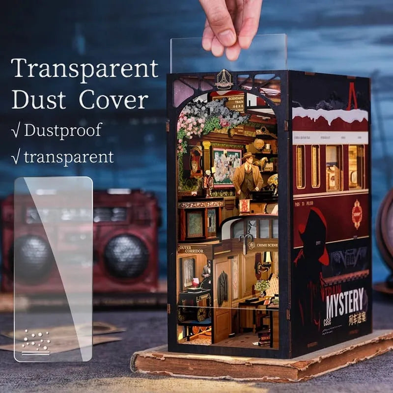 Book Nook - Train Mystery Case mit Staubschutz auf booknook.de