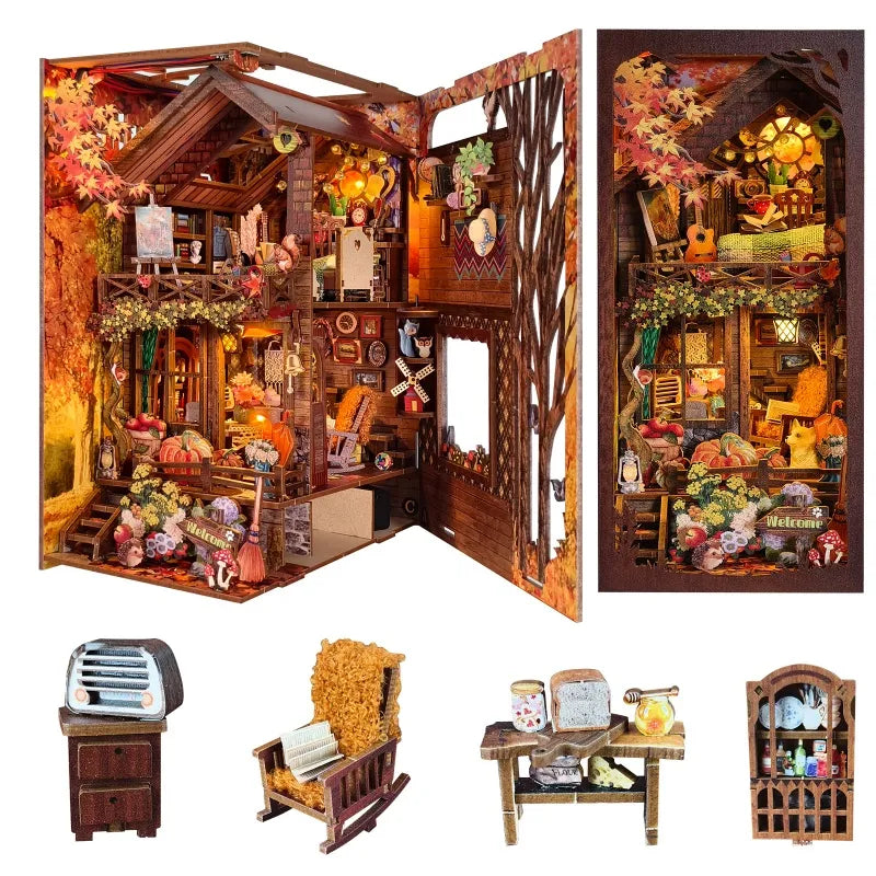 Komponenten des Book Nook - Twilight Cottage