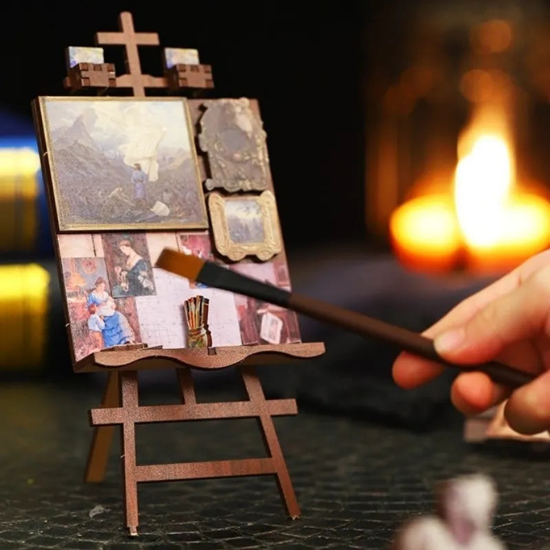 Detailansicht eines dekorativen Elements im Book Nook - Wonder Studio mit feinen Details